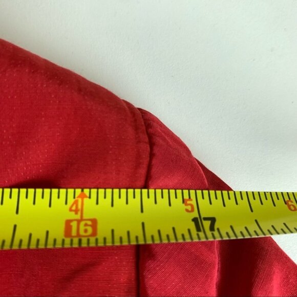 Riani Red Spring Coat with Ruffled Collar - Picture 10 of 14